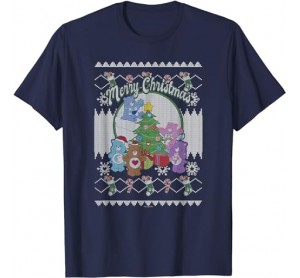 Care Bears Christmas Vintage Ugly Sweater Stocking Stuffers T -Shirt